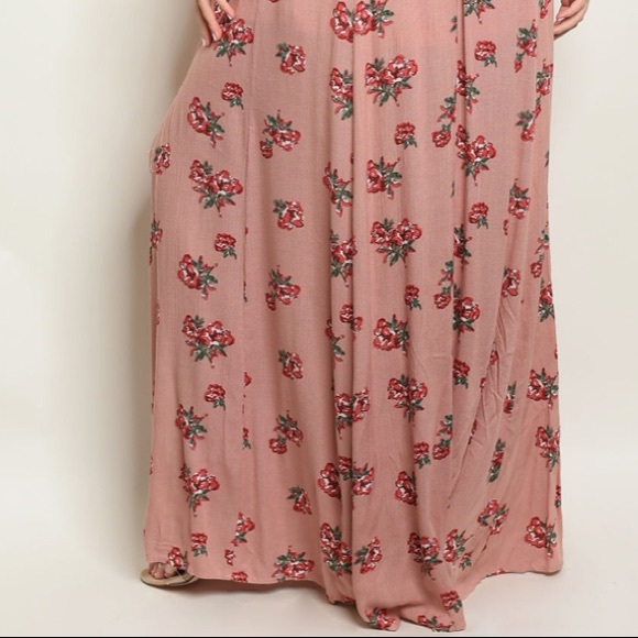 LAST1️⃣//BLUSH FLORAL MAXI DRESS - Picture 5 of 5